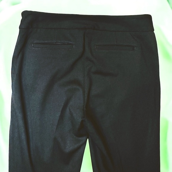 Caché Vintage Y2K Black Zipper Detail Ponte Slim Pants Size 4 - Picture 10 of 10